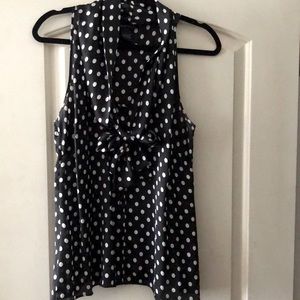 Women’s polka dot sleeveless blouse